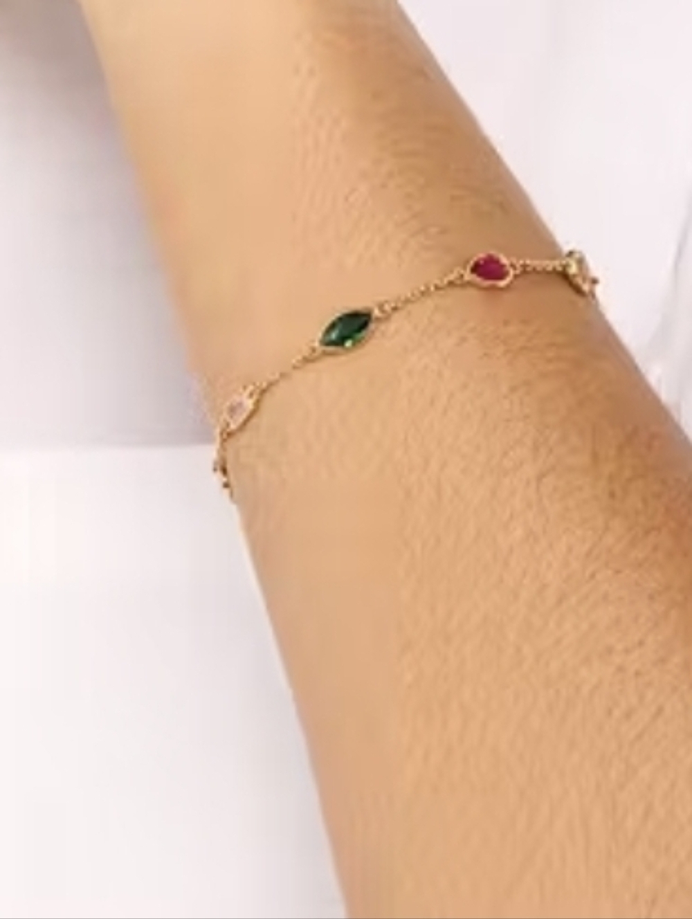 Kate Spade Gold Tone Bracelet – Elegant & Sparkly Multistone Bracelet - Picture 3 of 3